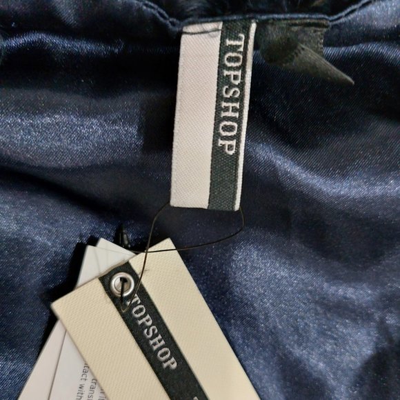 💋STUNNINGLY BEAUTIFUL💋 OMBRE BLUE & CREAM FEATHER FUR WAISTCOAT - Picture 15 of 15